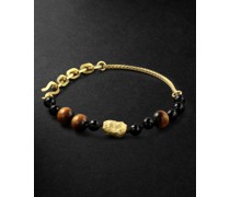 Isha Chain Gold, Spinel and Coral Bracelet
