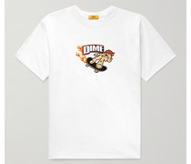Decker T-Shirt aus Baumwoll-Jersey mit Logoprint