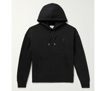 Logo-Embroidered Organic Cotton-Blend Jersey Hoodie
