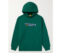 Hoodie aus Baumwoll-Jersey mit Logostickerei