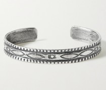 Engraved Sterling Silver Cuff