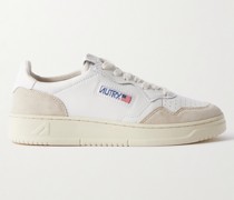 Medalist zweifarbige Sneakers aus Leder mit Velourslederbesätzen