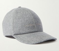 Logo-Embroidered Cashmere and Silk-Blend Baseball Cap