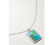 Aldrich Four Brothers Sterling Silver and Turquoise Necklace