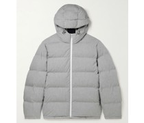 Quilted Cotton Hooded Down Jacket