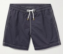 Gerade geschnittene, mittellange Badeshorts