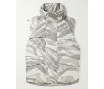 4 Moncler HYKE Vanil Daunenweste aus GORE-TEX INFINIUM™ mit Print