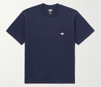 T-Shirt aus Jersey aus einer Baumwollmischung mit Logoapplikation