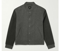 Bomberjacke aus einer Woll-Kaschmirmischung