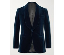 Schmal geschnittene Smokingjacke aus Wolle