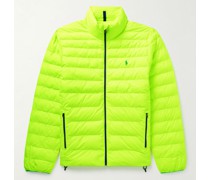 Steppjacke aus recyceltem Shell mit Logostickerei