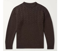 Cable-Knit Wool and Cashmere-Blend Sweater