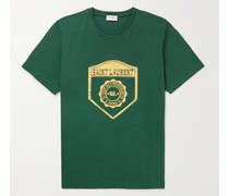 T-Shirt aus Baumwoll-Jersey mit Logoprint