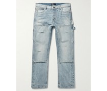 Carpenter Jeans mit geradem Bein und Besätzen in Distressed-Optik