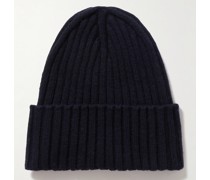 Beanie aus einer Merinowoll-Kaschmirmischung