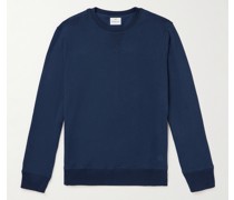 Sweatshirt aus Jersey aus einer Baumwoll-Kaschmirmischung mit Logostickerei