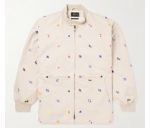 Jacke aus besticktem Baumwoll-Canvas