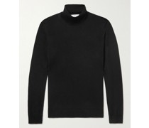 Schmal geschnittener Rollkragenpullover aus Merinowolle