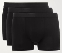 Set aus drei Retropants aus Stretch-Lyocell