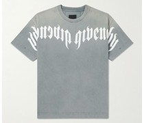 T-Shirt aus Baumwoll-Jersey mit Logoprint in Distressed-Optik