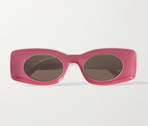 + Paula's Ibiza Sonnenbrille mit rechteckigem Rahmen aus Azetat