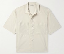 Hemd aus Popeline aus einer Baumwoll-Seidenmischung
