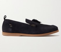 Leo Loafers aus Veloursleder mit Troddeln