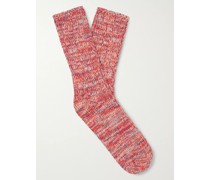 Mélange Recycled Cotton-Blend Socks