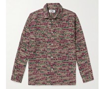 Mitchum Hemd aus bedrucktem Seersucker aus einer Baumwollmischung