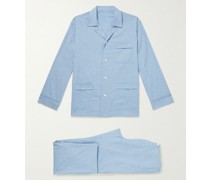 Cotton and Cashmere-Blend Pyjama Set