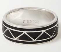 Brant Ring aus Silber mit Onyx
