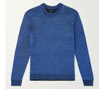 Pullover aus einer Baumwoll-Leinenmischung