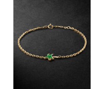 Armband aus Gold mit Emaille und Diamanten