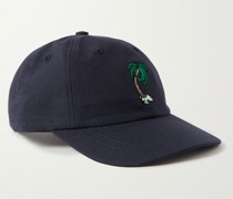 Baseballkappe aus Baumwoll-Ripstop mit Logostickerei