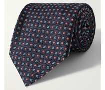 Krawatte aus Seiden-Jacquard, 8 cm