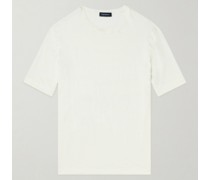 T-Shirt aus Stretch-Leinen