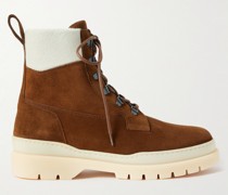 Gravel Wanderschuhe aus Veloursleder mit Shearling-Futter