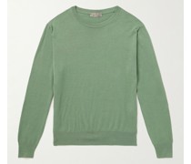 Pullover aus einer Baumwoll-Seidenmischung