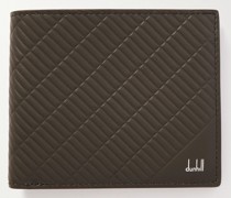 Contour aufklappbares Portemonnaie aus Leder mit Prägung und Logoprint