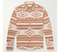 + Doug Good Feather Alpine Hemd aus bedrucktem Jersey aus Stretch-Baumwolle