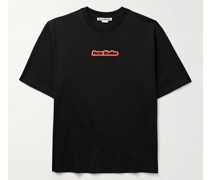 Extorr T-Shirt aus Baumwoll-Jersey mit Logoapplikation
