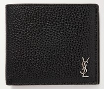 Tiny Cassandre aufklappbares Portemonnaie aus vollnarbigem Leder mit Logoapplikation