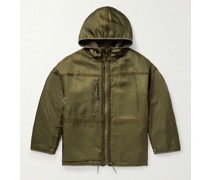 Reversible Fleece-Lined Linen and Cotton-Blend Twill Parka