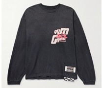 USO Sweatshirt aus Baumwoll-Jersey mit Logoapplikation und Print