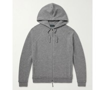 Kapuzenjacke aus Kaschmir mit Reißverschluss