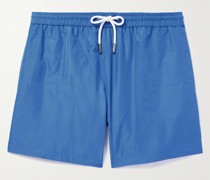 Schmal geschnittene mittellange Badeshorts