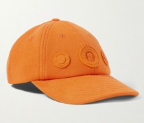Logo-Appliquéd Rubber-Trimmed Cotton-Jersey Baseball Cap