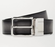 3.5cm Scritto Reversible Leather Belt