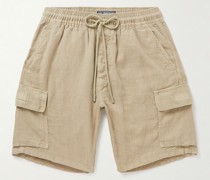 Baie Cargoshorts aus Leinen mit Kordelzug
