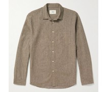 Baumwollhemd mit Button-Down-Kragen